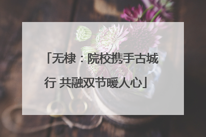 无棣：院校携手古城行 共融双节暖人心
