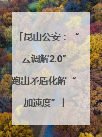昆山公安：“云调解2.0”跑出矛盾化解“加速度”