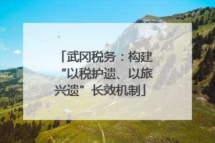 武冈税务：构建“以税护遗、以旅兴遗”长效机制