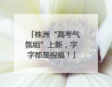 株洲“高考气氛组”上新，字字都是祝福！