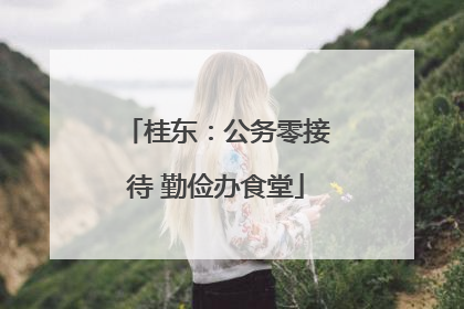 桂东：公务零接待 勤俭办食堂