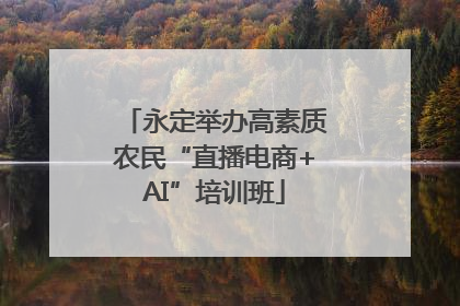 永定举办高素质农民“直播电商+AI”培训班