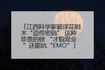 江西科学家破译花榈木“遗传密码” 这种珍贵的树 “才貌双全”还能抗“EMO”