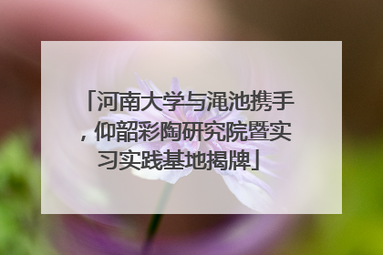 河南大学与渑池携手，仰韶彩陶研究院暨实习实践基地揭牌