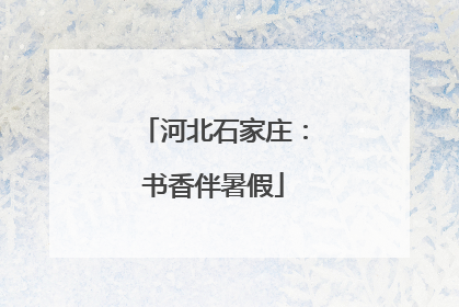 河北石家庄：书香伴暑假