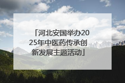 河北安国举办2025年中医药传承创新发展主题活动