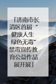 济南市长清区首届“健康人生 绿色无毒”禁毒宣传教育公益作品展开展
