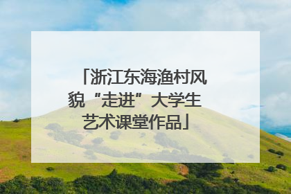 浙江东海渔村风貌“走进”大学生艺术课堂作品
