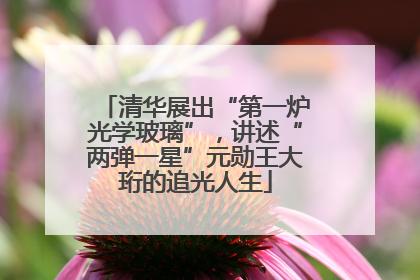 清华展出“第一炉光学玻璃”，讲述“两弹一星”元勋王大珩的追光人生