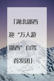 湖北郧西迎“万人游郧西”自驾首发团
