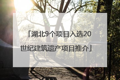 湖北9个项目入选20世纪建筑遗产项目推介