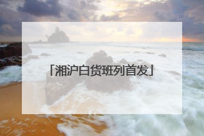 湘沪白货班列首发