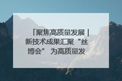 聚焦高质量发展｜新技术成果汇聚“丝博会” 为高质量发展注入新动能