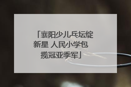 襄阳少儿乓坛绽新星 人民小学包揽冠亚季军