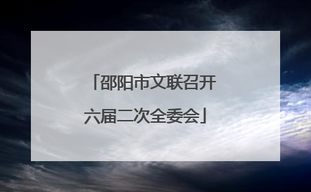 邵阳市文联召开六届二次全委会