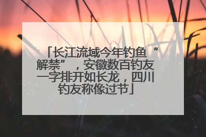长江流域今年钓鱼“解禁”，安徽数百钓友一字排开如长龙，四川钓友称像过节