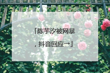 陈芋汐被网暴，抖音回应→