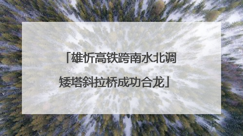 雄忻高铁跨南水北调矮塔斜拉桥成功合龙