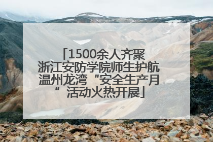 1500余人齐聚 浙江安防学院师生护航温州龙湾“安全生产月”活动火热开展