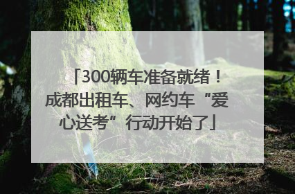 300辆车准备就绪！成都出租车、网约车“爱心送考”行动开始了